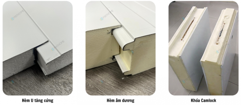 So Sánh 3 Loại Hèm Panel: Hèm Âm Dương, Hèm U Tăng Cứng Và Khóa Camlock ...