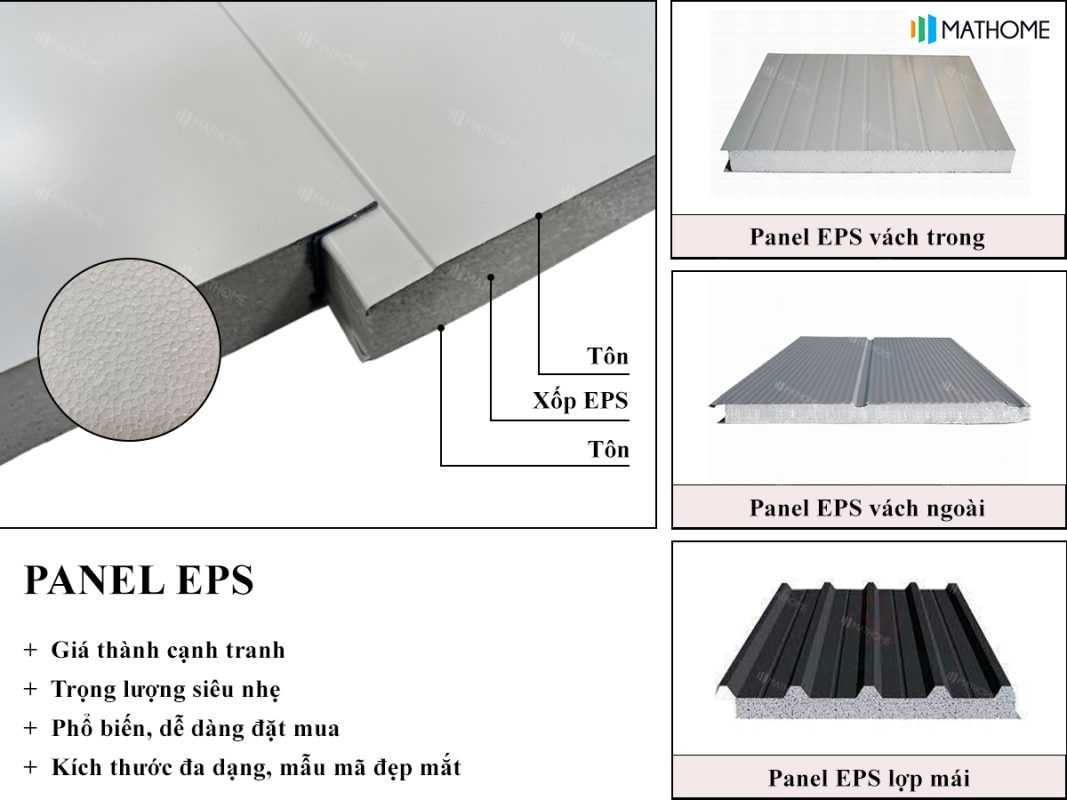 Panel EPS Vách Trong Có Những Màu Sắc Nào? Trắng, Vân Gỗ, Xanh Ngọc ...