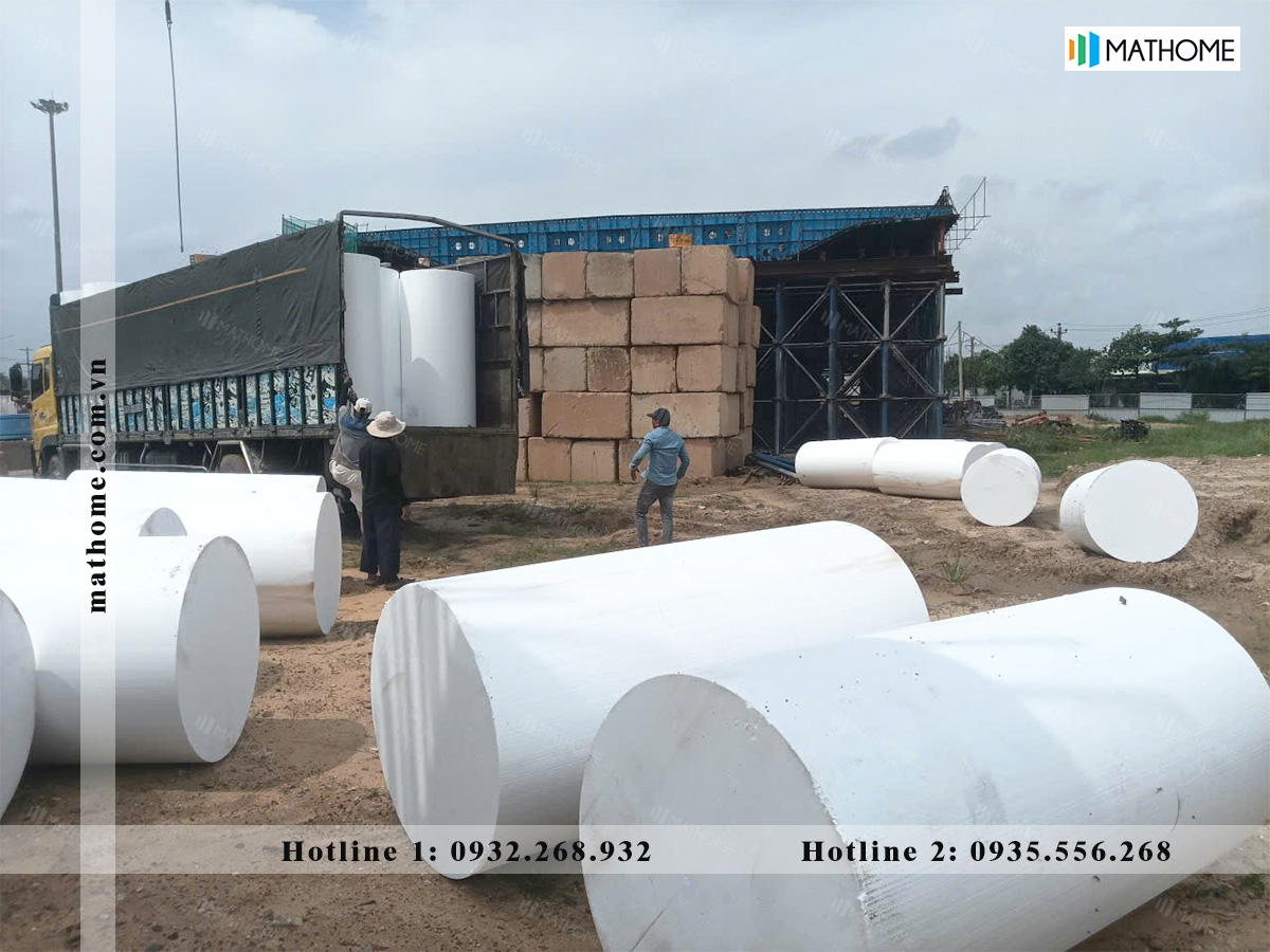 xốp trụ thi công đường cao tốc