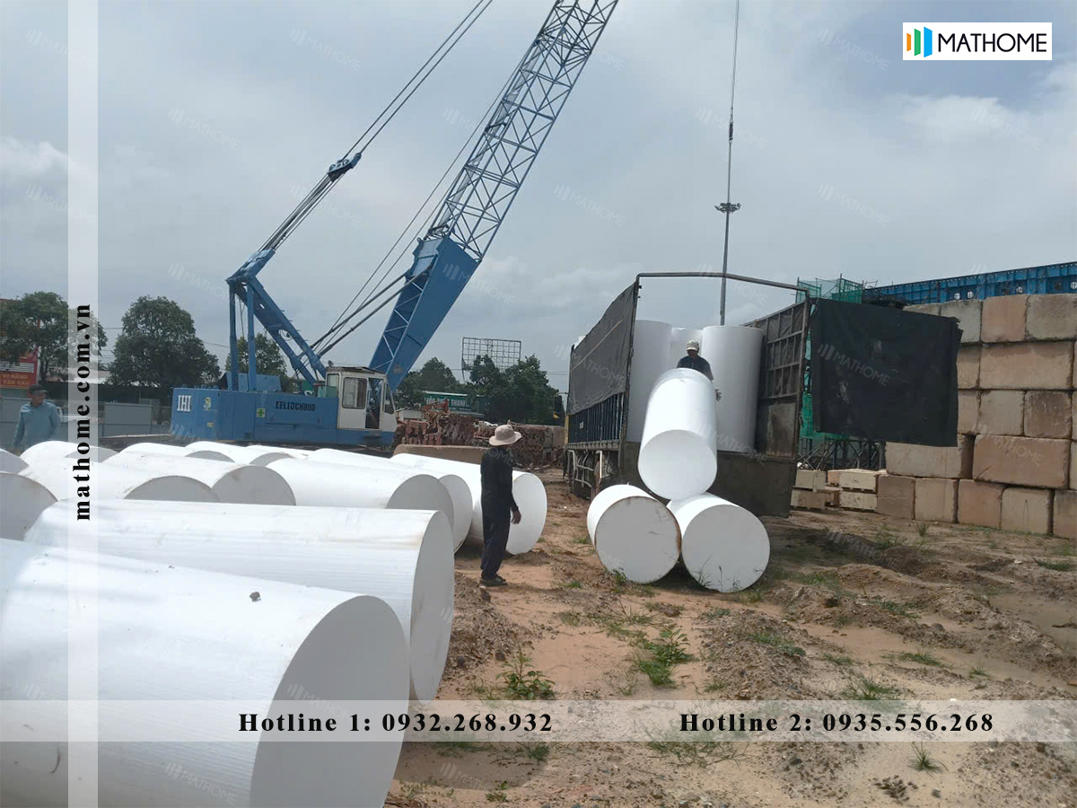 xốp trụ thi công đường cao tốc
