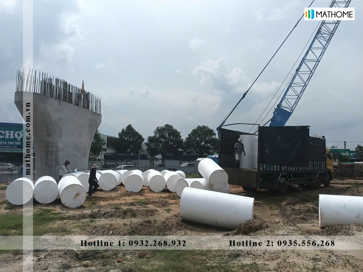 xốp trụ thi công đường cao tốc